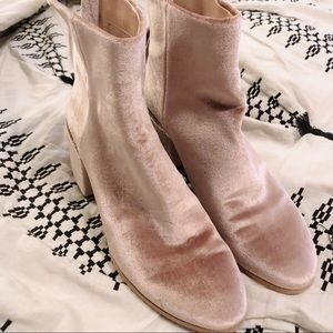 Blush Velvet Dolce Vita Booties